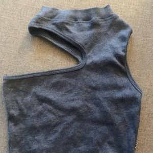 Blue crop top